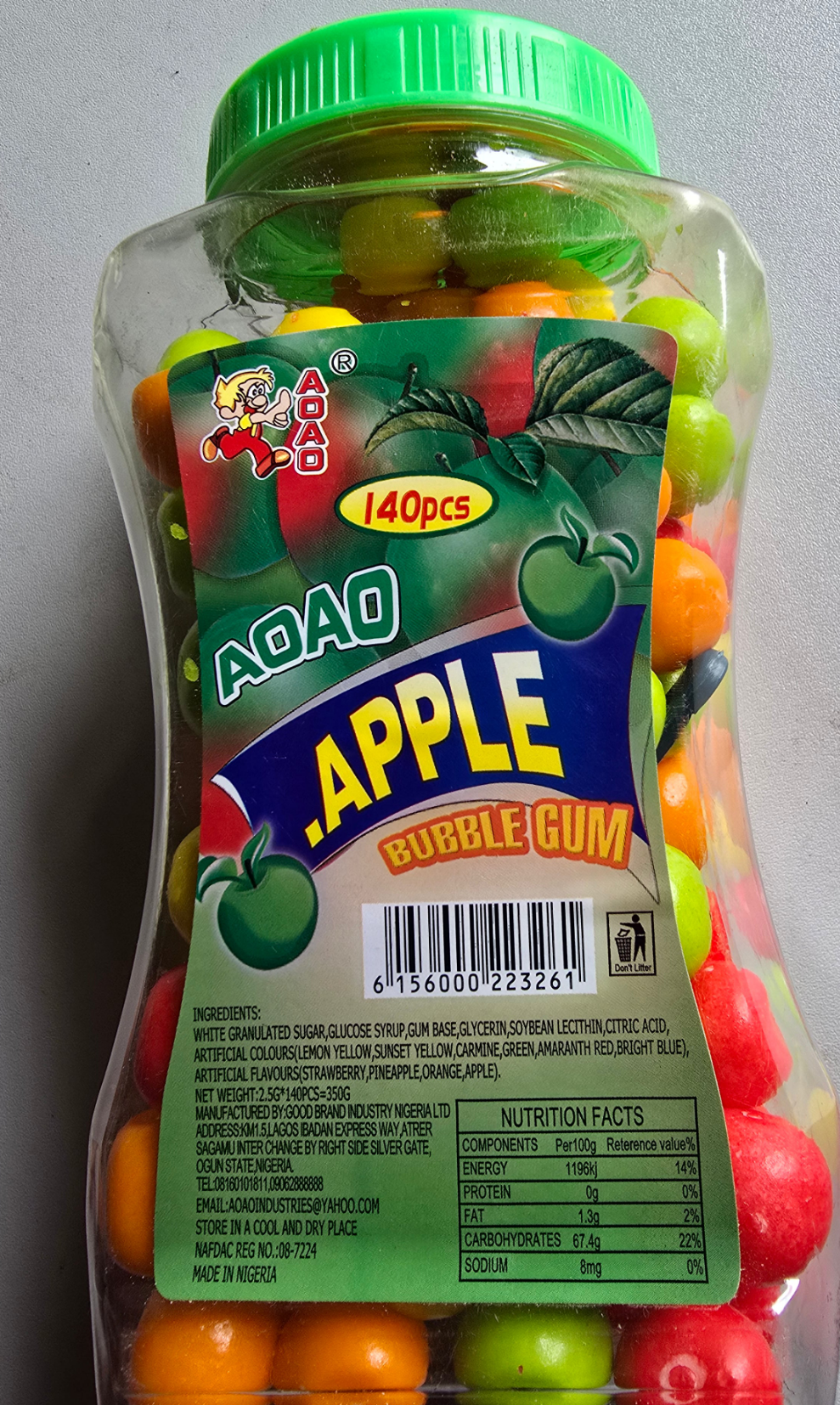 Apple Bubble Gum