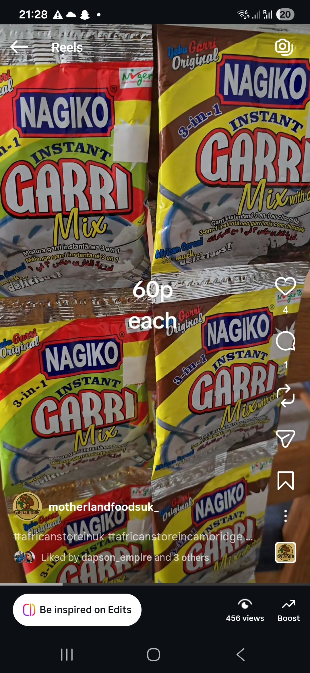 Nagiko  garri  3 in 1 ( chocolate)